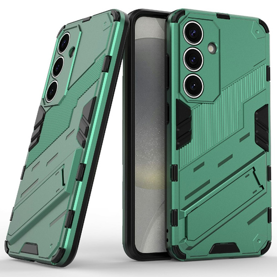 Pouzdro pro Samsung Galaxy A36 5G, Military kickstand, zelené