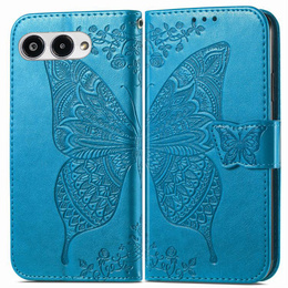 Klopové pouzdro pro T Phone 3 5G, Butterfly, modré