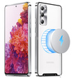 Ochranné pouzdro na fotoaparát pro Samsung Galaxy S20 FE, CamShield MagSafe, průhledná / stříbrná