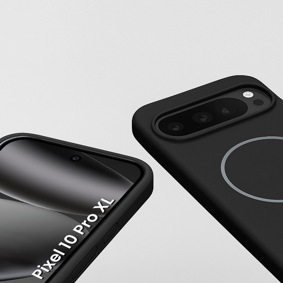 Silikonový obal pro Google Pixel 10 Pro XL, pro MagSafe, černý