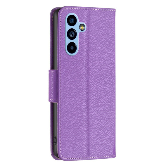 Klopové pouzdro pro Samsung Galaxy A54 5G, Wallet Litchi Magnet, fialové