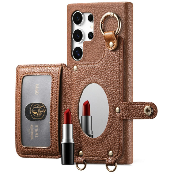 Pouzdro pro Samsung Galaxy S25 Ultra, GKK Leather, černé