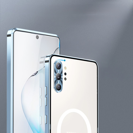 Ochranné pouzdro na fotoaparát pro Samsung Galaxy Note 10+ Plus, CamShield MagSafe, transparentní / modré