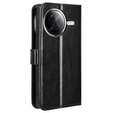 Klopové pouzdro pro Xiaomi Poco F7 Ultra, Crazy Horse Wallet, černé