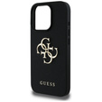 Pouzdro GUESS Grained Big 4G and Classic Logo pro iPhone 16 Pro