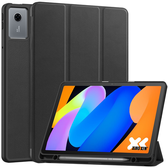 Pouzdro pro Lenovo Idea Tab 11" 2025 TB336FU TB336ZU, stojánek, Smartcase s držákem stylusu, černé