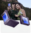 Pancéřové pouzdro pro Samsung Galaxy Z Flip7 FE / Z Flip6, Dexnor Clip Holder, fialové