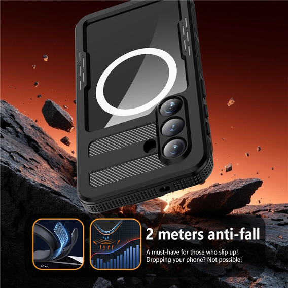 Vodotěsné pouzdro REDPEPPER pro Samsung Galaxy S26, černé