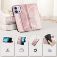 Klopové pouzdro pro Xiaomi Redmi 15C 4G/LTE, Butterfly, růžové rose gold