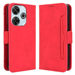 Klopové pouzdro pro Xiaomi Redmi 13, Card Slot, červené