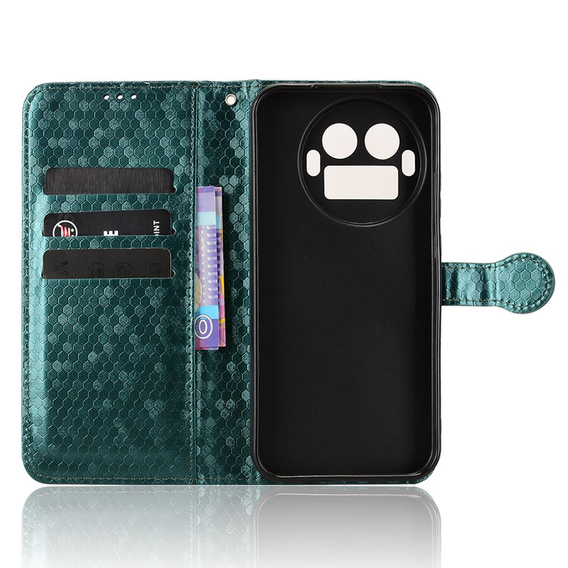 Pouzdro s klopou Wallet Rhombus pro Realme GT 8 Pro