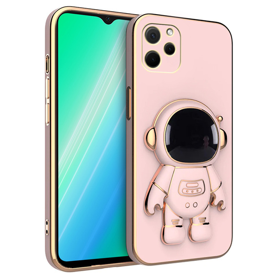Pouzdro pro  Huawei Nova Y61, Astronaut, růžové
