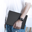 Pouzdro + klávesnice Apple iPad Pro 13" 7 gen. 2024, Dux Ducis TouchPad Leather Pen Slot, černé