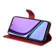 Klopové pouzdro pro Realme C67, Leather Wallet, červené