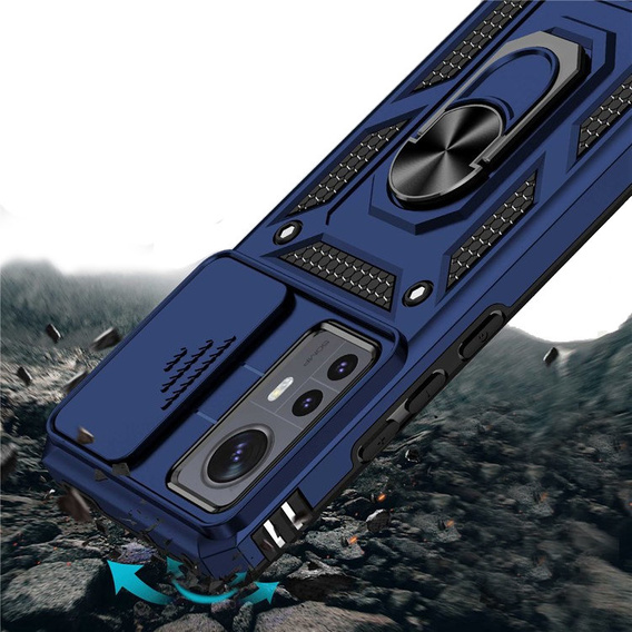 Pouzdro pro Xiaomi 12 / 12X, CamShield Slide, modré