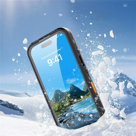 Pouzdro pro iPhone 17 Pro, vodotěsné IP68, SHELLBOX MagSafe, černé