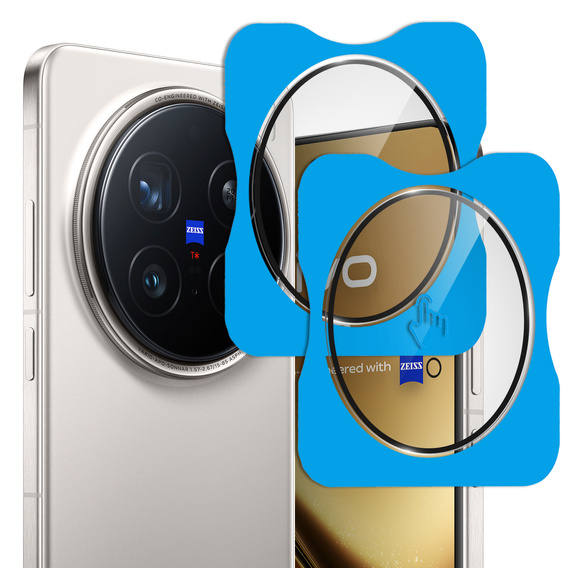 Tvrzené sklo na fotoaparát pro Vivo X200 Pro 5G, černé