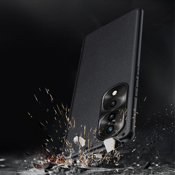 Kožené pouzdro pro Honor 70 5G, leather hybrid, černé