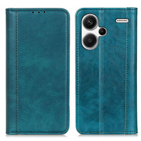 Pouzdro pro Xiaomi Redmi Note 13 Pro+, Wallet Litchi Leather, zelené