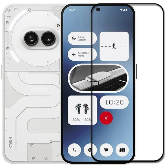 3D tvrzené sklo pro Nothing Phone 2a, černý rámeček