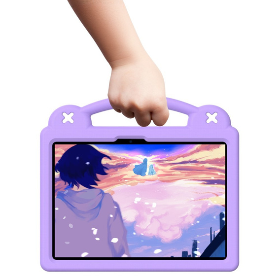 Dětské pouzdro pro Xiaomi Pad 7 / Xiaomi Pad 7 Pro, Cute Patterns, se stojánkem, fialové