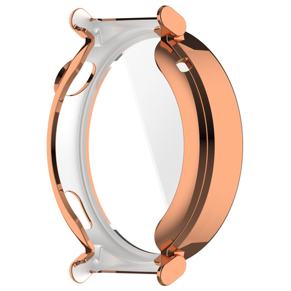 Pouzdro 2v1 s ochranou displeje pro Huawei Watch GT 5 Pro 42mm, růžové rose gold