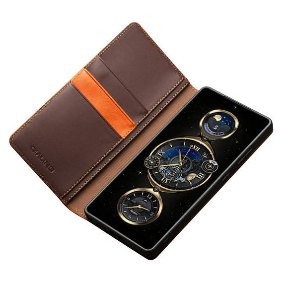 Flipové pouzdro pro Samsung Galaxy S25 Ultra, QIALINO Leather Wallet, černé
