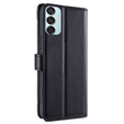 Klopové pouzdro pro Samsung Galaxy M15 5G, Wallet Zipper Pocket, černé