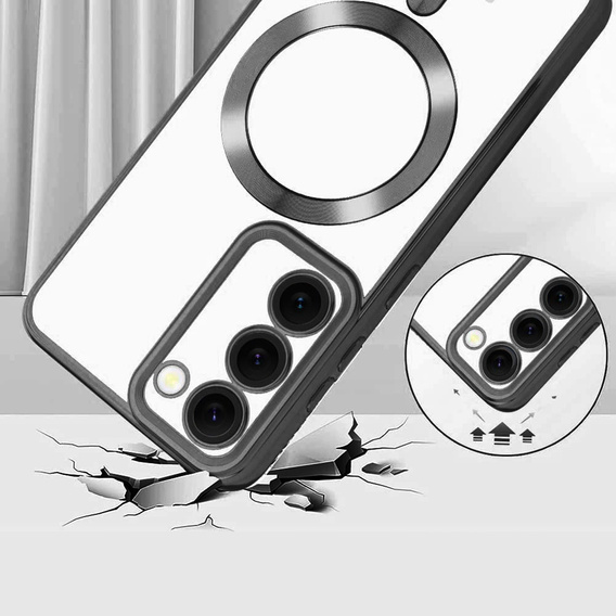 Pouzdro pro Samsung Galaxy S23 Plus, Electro MagSafe, černé + sklo na displej