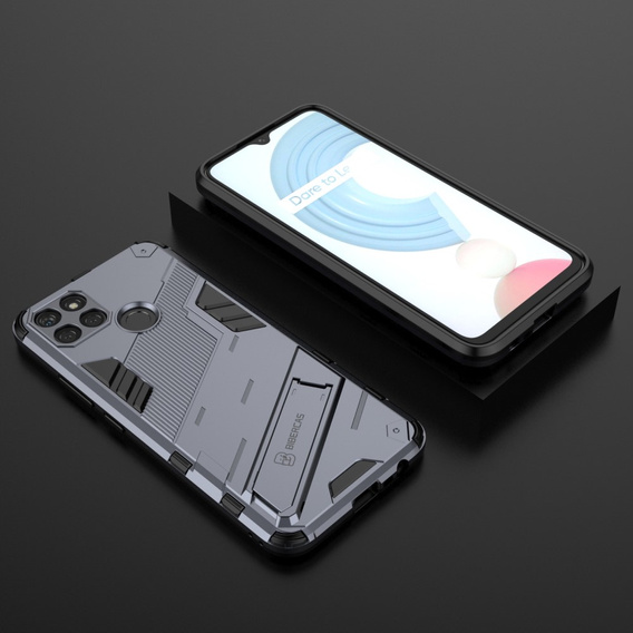 Pouzdro pro Realme C21Y/C25Y, Military kickstand, modré
