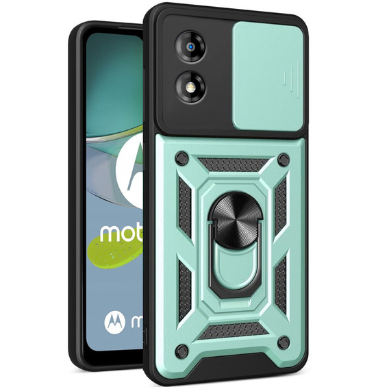Pouzdro pro Motorola Moto E13, CamShield Slide, zelený