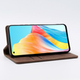 Pouzdro pro Oppo A78 4G, ERBORD Vintage peněženka s klopou, káva