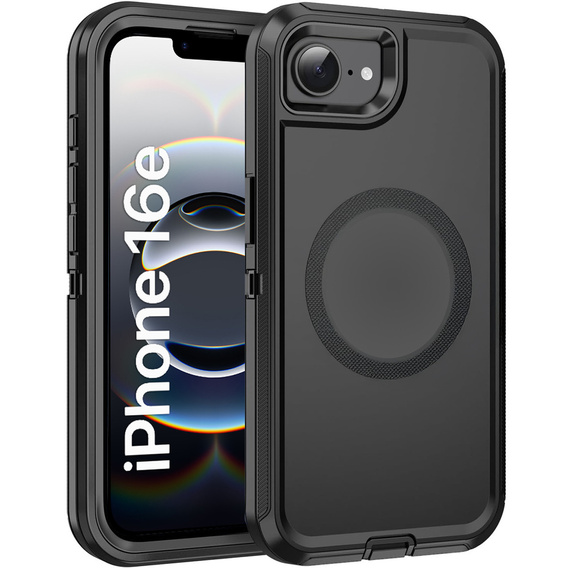 Pouzdro s rámečkem pro iPhone 16E, pro MagSafe, černé