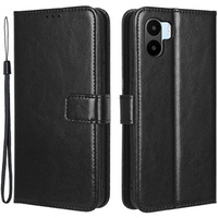 Klopové pouzdro pro Xiaomi Redmi A1 4G / A2 4G, Crazy Horse Wallet, černé