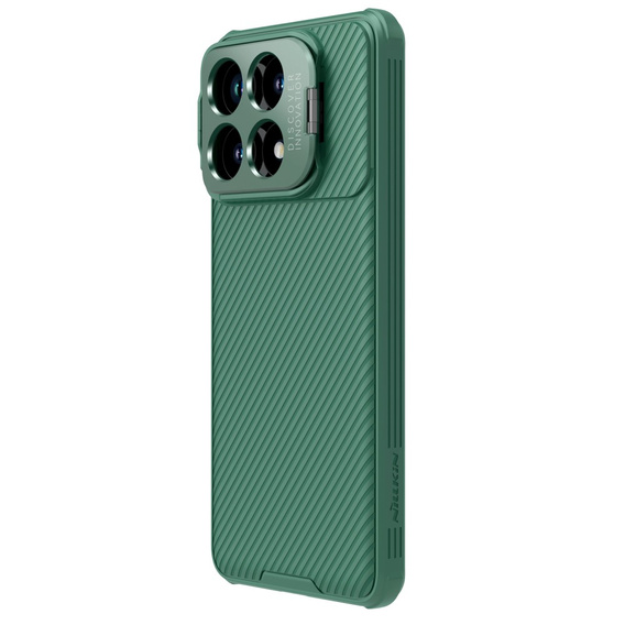 Pouzdro pro Xiaomi Poco F6 Pro, pancéřované Nillkin, CamShield Prop, zelené