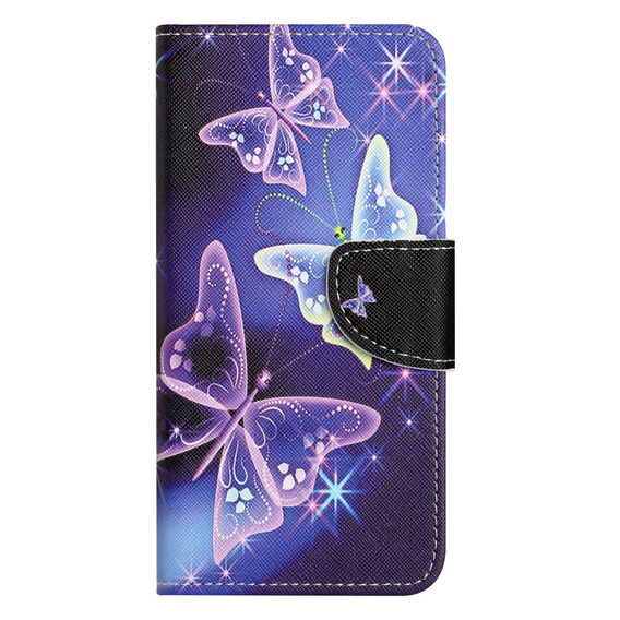 Klopové pouzdro pro Samsung Galaxy M15 5G, Wallet, Sparkling Butterflies