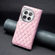 Klopové pouzdro pro OnePlus 12 5G, Wallet, BINFEN COLOR, růžové