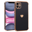 Pouzdro pro Apple iPhone 11, Electro heart, černé