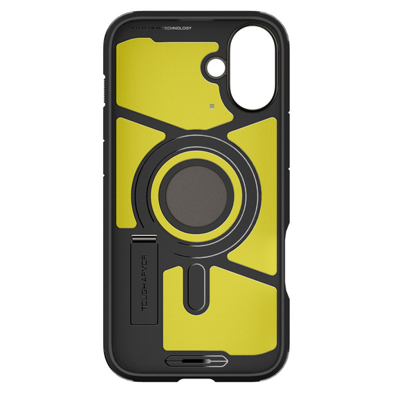 Pouzdro Spigen pro iPhone 16, Tough Armor Mag MagSafe, šedé + 9H tvrzené sklo