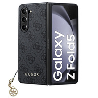 Pouzdro GUESS pro Samsung Galaxy Z Fold 5, 4G Charms Collection Hardcase, šedé