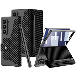 Peněženkové pouzdro s klopou carbon black pro Samsung Galaxy Z Fold 7 5G