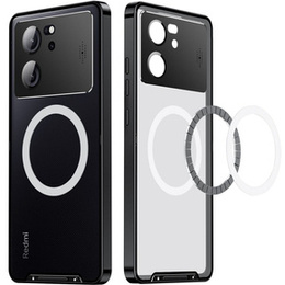 Ochranné pouzdro na fotoaparát pro Xiaomi 13T / 13T Pro, CamShield MagSafe, transparentní / černé