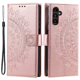 Klopové pouzdro pro Samsung Galaxy A55 5G, Mandala Flower, zelené