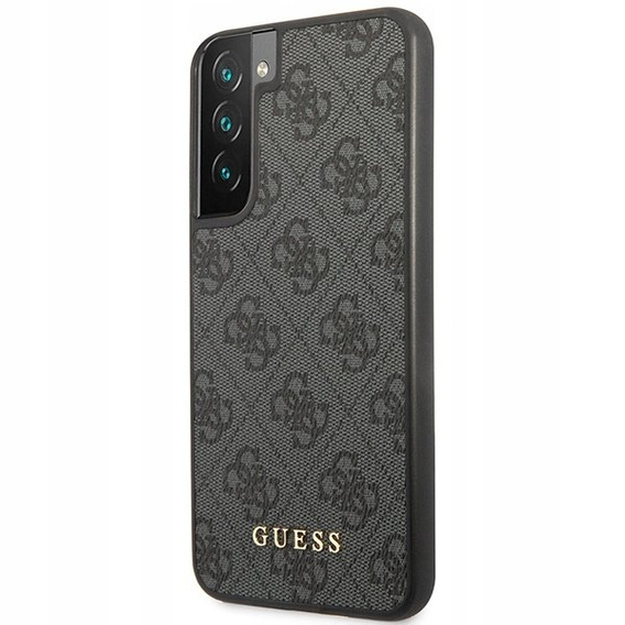Pouzdro GUESS pro Samsung Galaxy S23 4G Metal Gold Logo, šedé