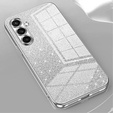 Pouzdro Glitter Case CamShield pro Samsung Galaxy A57 5G, stříbrné