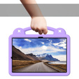 Dětské pouzdro pro Samsung Galaxy Tab S10+ Plus, Cute Patterns, se stojánkem, fialové