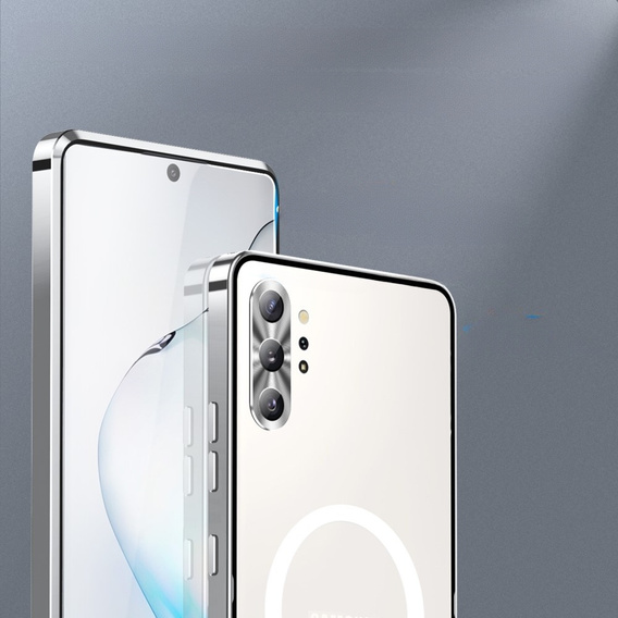Ochranné pouzdro na fotoaparát pro Samsung Galaxy Note 10+ Plus, CamShield MagSafe, průhledná / stříbrná