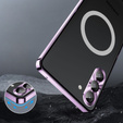 Ochranné pouzdro na fotoaparát pro Samsung Galaxy S24+ Plus, CamShield MagSafe, transparentní / fialové