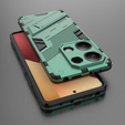 Pouzdro pro Xiaomi Redmi Note 13 Pro 4G / Xiaomi Redmi Note 14S / Xiaomi Poco M6 Pro 4G, Military kickstand, zelené