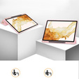 Pouzdro pro Samsung Galaxy Tab S10+ Plus, Smartcase s prostorem pro stylus, růžové